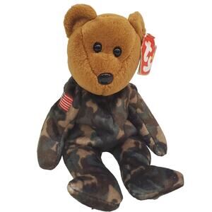 Ty Beanie Babies Hero Military Bear USO Vintage Military Support Bears